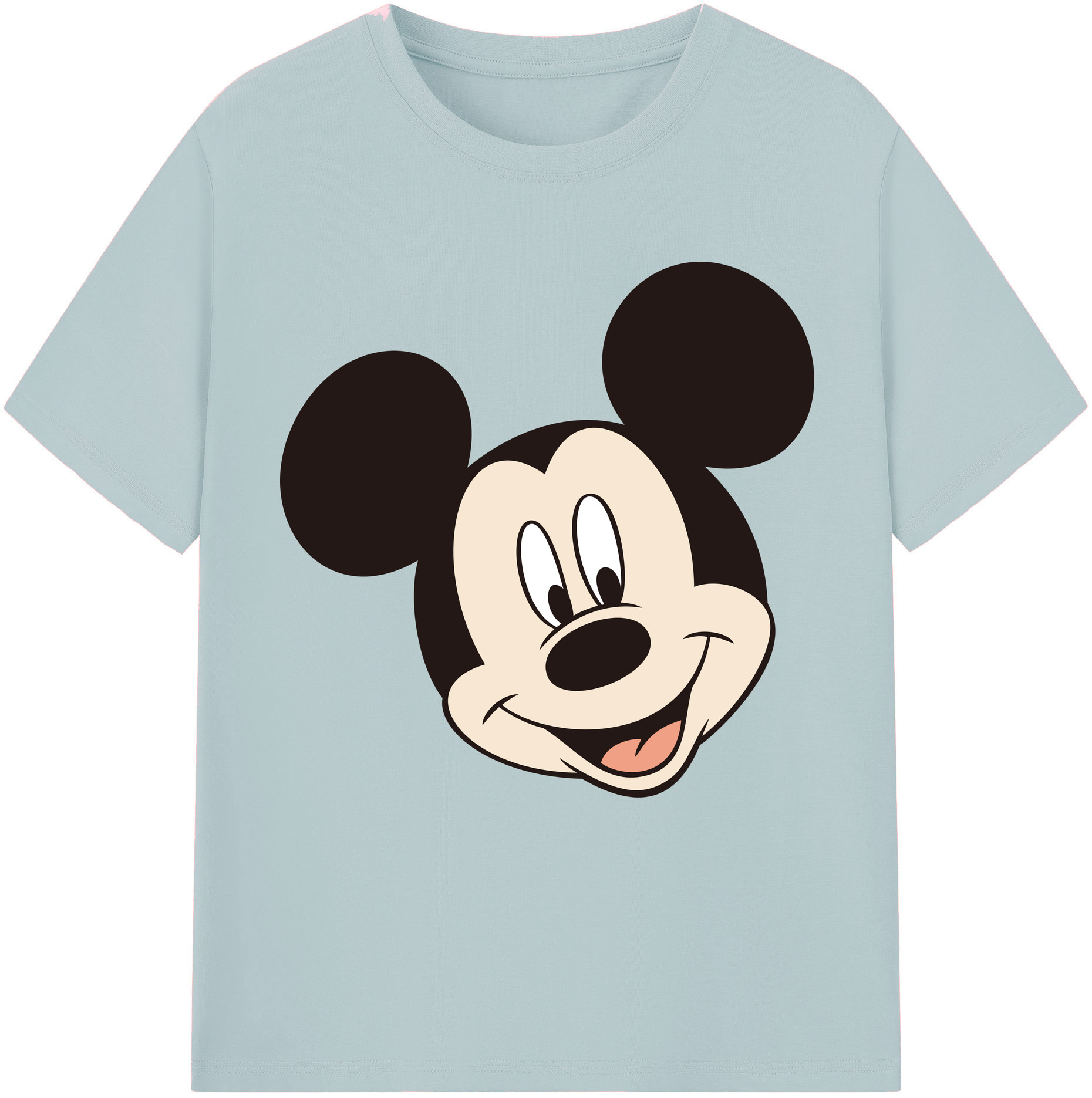 （画像用） ミッキーマウス Mickey Mouse 綿100％半袖Tシャツ（フロントプリント）